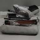 Zakkart Cat Perch for Window Sill with Bolster - Orthopedic Hammock Design with Premium Hardwood & Robust Metal Frame - Cat Window Seat for Large Cats and Kittens - Dark Stained Wood Gray Bed, 24''W