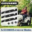 3 Pack 532180054 Mower Blades for Husqvarna 48 inch Mower Blades