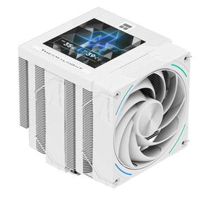 Thermalright Phantom Spirit 120 Vision Snow CPU Air Cooler, Twin Tower Radiator 2150RPM Speed,480x480 Resolving Power IPS Screen with 3.95in,Computer Cooler for Intel lga1851/1700/115x,AM4/AM5