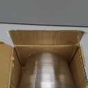 Idyllize 10 Pieces of 4 Inch Clear Thin Deep Plastic Plant Saucer Drip Tray for Pots (4'')