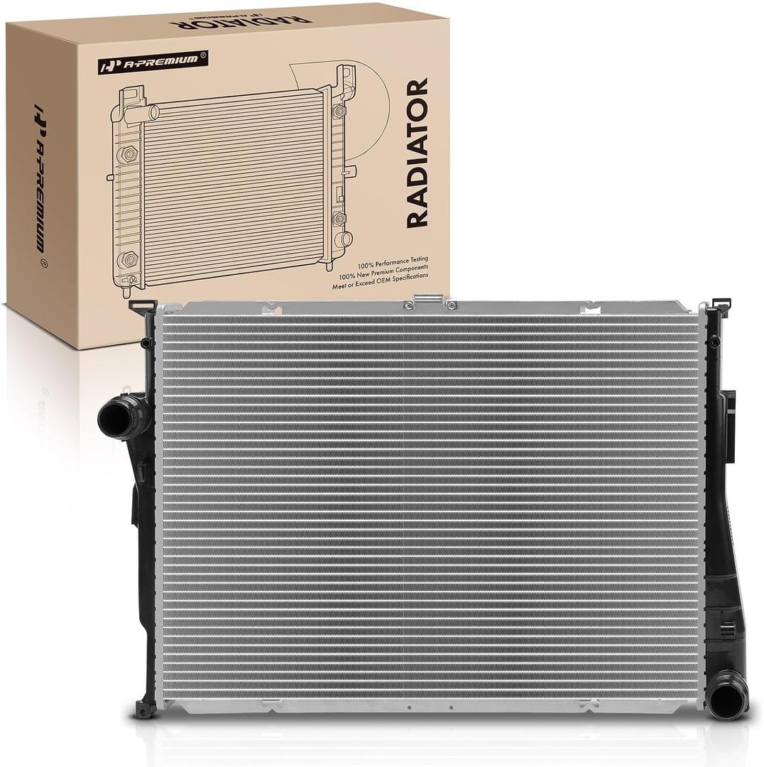 A-Premium Engine Coolant Radiator Assembly Compatible with BMW E46 Series M3 2001 2002 2003 2004 2005 2006, 3.2L, Replace# 17102228941, 2228941