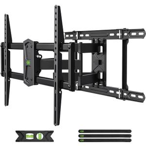 USX Mount Full Motion TV Wall Mount 42"-84" TVS, Fits 16" 18" or 24" Studs, Heavy Duty TV Mounts Bracket with Dual Articulating Arms Tilt Swivel Extension Max VESA 600x400mm, Weight Capacity 110lbs