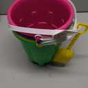 8 Inch Large Sand Beach Buckets Pail with Beach Shovels,Sand Bucket Water Bucket for Beach Fun Great Summer Party Accessory