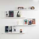 NEXHOME PRO Floating Shelves for Wall Set of 4,36 Inches Picture Ledge Shelf, Kids Bookshelf Wall Mounted for Living Room Bedroom Bathroom Kitchen, Easy Install,White