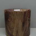 Bathroom Trashcans with Lids, Plastic Marble Wood Pattern Trash Can Small Garbage Bin with Lid for Bathroom Narrow Wastebasket Modern Waste Basket for Home Indoor Hotel (Plastic Wood Pattern)