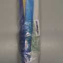 Nimiman Women 1 Pair (Left+Right) Silk Belly Dance Fans Veil Belly Dancing Long Folding Fans Length 180 cm Width 90 cm (Blue Turquoise White)