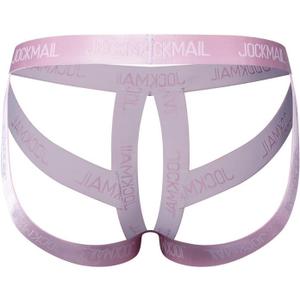 JOCKMAIL Men's Jockstrap Underwear Jock Strap Thongs Athletic Supporters Jockstraps for Men (Pink)