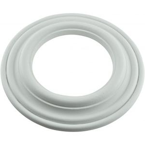 Renovators Supply Manufacturing 9 in. OD Primed White Paintable Goof Trim Ring for Recessed Can Lighting, 5 in. Inner Diameter Polyurethane Ceiling Medallion for Down Light Trim Repair
