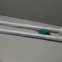 3FT White Sturdy Non-Slip U-Shaped Safety Guardrail, Equipped with Decorative Cover, Retro Industrial Iron Handrail, Stylish & Safe Grab Bars, for Indoor and Outdoor Steps