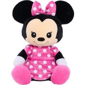 Disney Classics 14-Inch Minnie Mouse, Comfort Weighted Plush Animals for Kids Sensory Toys, Kids Toys for Ages 3 Up by Just Play