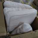 MAXYOYO Folding Sofa Bed, Convertible Sleeper Chair with Pillow Foldable Mattress with Back Support, Portable Fold Out Sofa Couch Fuzzy Fabric Comfy Floor Lounge for Living Room Apartment, Beige