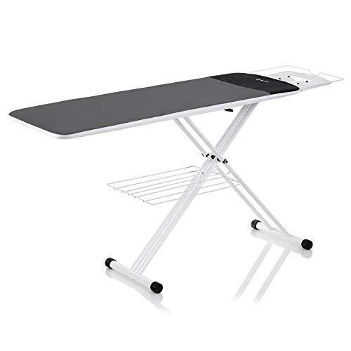 Reliable 320LB Home Ironing Board - Made in Italy 2-in-1 Home Ironing Table with Large 55 Inch Pressing Surface (Extended), Iron Board Made with Heavy-Duty Tube Frame Construction, Strong Iron Rest