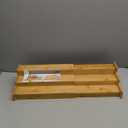 Spice Rack Kitchen Cabinet Organizer- 3 Tier Bamboo Expandable Display Shelf Yellow