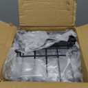 Freezer Organizer Bins, 4 Pack Stackable Chest Freezer Organizer for 5-7 Cu.FT Deep Freezer Sort Frozen Meats and Food, Freezer Storage Baskets with Handles Easy Reach from Bottom, Black