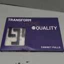 5 Pack Matte Black Cabinet Pulls, 3 Inch (76 mm) Hole Center Cabinet Handles, Square Kitchen Hardware for Doors, Drawers & Cupboards, Black Stainless Steel, 3.5 Inch Overall Length