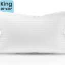East Coast Bedding Balanced Dream 50/50 Goose Feather Down King Pillow 20x36 Inch Medium Support with 100% Cotton Shell  Single Pack