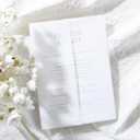 UNIQOOO 120 Pack Pre-Folded Vellum Jackets for 5x7 Invitations, Elegant Semi-Transparent Vellum Paper, 115GSM Wedding Invitation Accessories, for Envelope Liners 5x7 Inserts