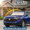 for Honda CRV 2023 2024 2025 2026 Windshield Sun Shade - Sunshade Front Window Shade Custom Fit CR-V Accessories Sun Visor Foldable Shade Blocks UV Rays