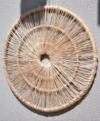 Wood Woven Spoke Wall Home Decor 12in Diameter (2 Pc)