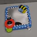 Sassy Tummy Time Floor Mirror, Developmental Baby Toy, Newborn Essential, Great Shower Gift, 0+ months (11.5"L x 11.5"W, Blue)