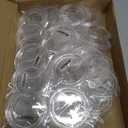 Chinco 50 Pack Acrylic Clear Button Pins Badge Clear Custom Button Pins Kit Blank Photo Bulk Make Your Own Buttons for DIY Craft Supplies(2.875 Inch)