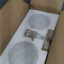 Minimalist 2-Light Gold Wall Sconces with Cylinder Glass Shades- Mid Century Vanity Wall Double Lights Hardwired- Modern Indoor Glass Wall Mounted Art Decor Lights (Milky White, 1 Pack)