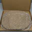 4Pcs Jute Woven Oval Placemats Set, Braided Place Mats, Heat Resistant, Sound Placemats, Boho Vintage Table Mats for Kitchen Dining Table,Outdoor, Home Decorations,Wedding (15.7 x 11.8 in)