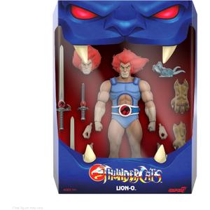 Super7 ULTIMATES! Thundercats Lion-O (LED Eyes) - 7" Thundercats Action Figure with Accessories Classic Cartoon Collectibles and Retro Toys