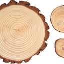 Craft County Wooden Pine Disc Rustic Crafting and Dcor 3.5 Inch Diameter - 38mm Thick, 1 Pack