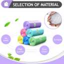 Small Trash Bags 3 Gallon 170 Count Strong Trash Bags Colorful Small Garbage Bags, Trash Can Liners for Bathroom Home Office Kitchen Bedroom, fit 5-10 Liter, 1,1.2,1.6,2,2.6,3 Gal,Multicolor