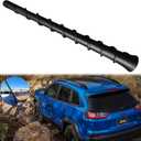 EVniko 8'' Inch Roof Antenna Mast Compatible for 2011-2022 Jeep Cherokee Grand Cherokee Dodge Durango Dart Journey Chrysler 200 Replacement Back Rubber Car Antenna 5091100AA 68297936AA