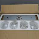 Bathroom Light Fixtures, 4 Light Brushed Gold Vanity Light, 26 Inch Modern Wall Sconces with Globe Clear Glass Shade, Vanity Lighting Fixtures Over Mirror, VL195-BG-CL-4