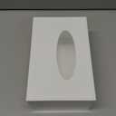 White Acrylic Tissue Box Cover Rectangular,Acrylic Tissue Dispenser with Storage Tray for Bathroom Kitchen Home Office(White, 9.85x4.5x6.3)