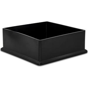 Flyshop Square 4PCS Non-Scratch Furniture Caps Non-Marking PVC Chair Leg Floor Protectors Fit for 4" x 4", 100 x 100 mm (Square: 4"x4"(100*100mm))