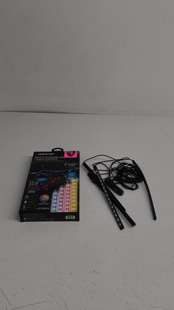 MONSTER Multicolor LED Light Strip, 4 Pcs