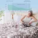 Cooling Blanket Twin Size (60"x80"), Double Sided Ice Cold Blanket for Hot Sleepers, Transfer Heat to Keep Cool, Soft Lightweight for Night Sweats, Bed & Couch, Ocean Design