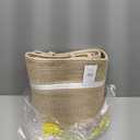 JMvicyroam 115L Extra Large Blanket Basket for Living Room - Woven Cotton Rope Laundry Hamper with Reinforced Handles - Storage Bin for Pillows, Comforters & Toys - Machine Washable,Oatmeal