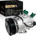 Air Conditioner AC Compressor Fits for Elantra 2014-2016 1.8L/2.0L,Elantra GT 2.0L 2014-2018, Forte 2014-2016 2.0L,for 2014, 2016 Forte 1.8L,CO 29193C,6513202,197383,198383, 97701F2800,97701A5800