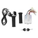 Brushed Motor Speed Controller, 24V 350W with 22mm Lock Display Throttle Handle Kit