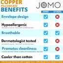 2 x Anti Acne Pillowcase - Queen Size 30x20, Gray, Envelope Style - Oeko-TEX Certified - 75% Viscose Derived from Bamboo, 25% Modal for Smooth, Breathable, Moisture-Wicking Quality