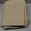 EARTHALL Washable Area Rug 4x6 Ft Non Slip Rugs for Entryway Braided Rubber Backed Bedroom Carpet Cotton Entry Rug Woven Floor Carpets for Bedroom Dining Room Living Room, Send/Beige