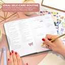 GoGirl Self-care Journal  Daily Mental Health Notebook with Mood & Wellness Trackers  Personal Development, Meditation & Reflection Journal for Women  Hardcover, Lasts 3 Months (Forest Green) (Compact (5.3" x 7.7"))