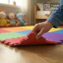 FlooringInc Baby Play Mat for Floor, Extra Large 2'x2' Foam Floor Tiles for Kids, Soft Interlocking Puzzle Mat, 1/2 Inch Thick, Non-Toxic EVA (Rainbow, 48 Tile Pack, 192 Sq Ft)
