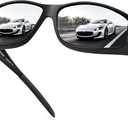 URUMQI Polarized Sunglasses Fit Over Glasses for Men Women, Wrap-around Driving Sunglasses 100% UV Protection 