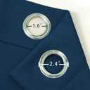 LEMOMO Navy Blue Blackout Curtains/52 x 45 Inch/Set of 2 Panels Room Darkening Short Curtains