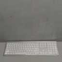 Wireless Keyboard and Mouse Combo - Full Size Slim Thin Wireless Keyboard Mouse with Numeric Keypad 2.4G Stable Connection Adjustable DPI (White & Silver)