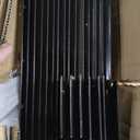 Metal Fence Posts 6ft, Heavy Duty Garden Post Pack 15, Outdoor Black