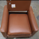 Modern PU Leather Accent Chair with Solid Wood Legs