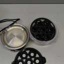 Elite Gourmet EGC1215B Easy Egg Cooker, Stainless-steel Heating Plate, Two-Tiered, 14-Egg Capacity, Soft, Medium, Hard-Boiled, Auto Shut-Off, Omelets, Poached Eggs, Measuring Cup, Piercing Pin, Black