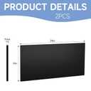 HDPE Sheet, 1/2 Inch Thick, Black, 12 x 24 in, 2 Pack